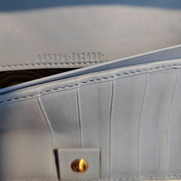 Gucci Wallet GG Microguccissima Continental Blue Buttery Soft Leather Wallet EUC - Picture 13 of 17